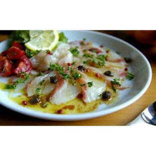 大分 「豊後絆屋」 真鯛とタコのカルパッチョ ご当地グルメ 美味しい 人気の画像