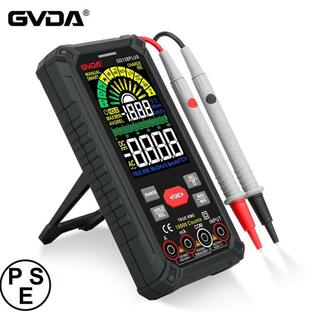 GVDA高精度自動レンジマルチメーター多機能小型電気技師計器デジタルテスター 電気測定器 電流 電圧 抵抗 直流 交流 対応 自動車整備 マルチメーターGD128PLUSの画像