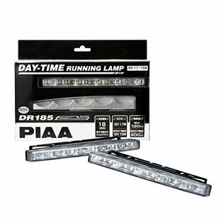 PIAA デイタイムランプ LED 薄型タイプ 6000K 130cd/600cd DR185 ※車検対応可 2個入 12V/1.7W 欧州R7、欧州R87規格対応 L-232の画像