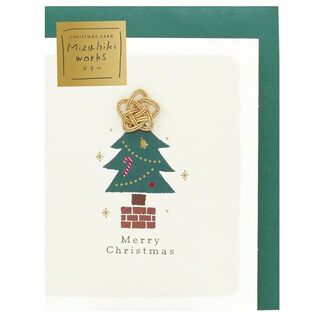 ラボクリップ カード 水引ワークス クリスマスカード ツリー MWCC-TRの画像