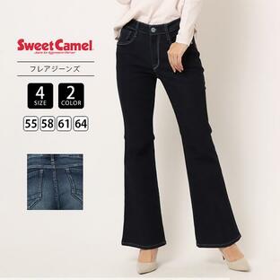 Sweet Camel スイートキャメル フレアデニム レディース ジーンズ Gパン SC-5483 0315の画像