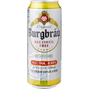 【常温】 ノンアルコールビール(フリー)Burgbrau 500ml ★ドイツから直輸入 【入り数４個】 業務スーパーの画像