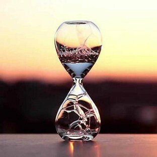泡時計 泡グラス 砂時計 レギュラー 透明 誕生日プレゼント女性 インテリア カウントダウン機能 雰囲気作り 癒し 置物 オブジェ おしゃれな砂時計の画像