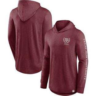 ファナティクス メンズ Tシャツ トップス Men's Fanatics Branded Maroon Texas A&M Aggies Photo Finish Hoodie Long Sleeve T-Shirtの画像