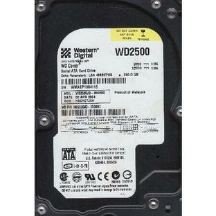 WD2500JD-00GBB0, DCM HSCHCTJCH, Western Digital 250GB SATA 3.5 Hard Driveの画像