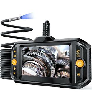 内視鏡カメラ ファイバースコープ 5.5mm極細レンズ IPSモニター 1080P HD スネークカメラ 撮影録画可能 32Gカード 6つLの画像