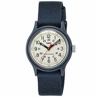 [TIMEX] 腕時計 オリジナルキャンパー ３６ｍｍ クリーム 文字盤 レジン ポリカーボネイト クォーツ 日本製ムーブメント 36MM America アメリカ Watch TW2U84200 ネイビーの画像
