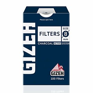 GIZEH(ギゼ) レギュラーチャコールフィルター 活性炭入り (直径8mm) 手巻きタバコ 100個入り 7-21011-30の画像
