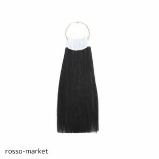 BUMMSEVEN カラーテスト用の人毛毛束スウォッチ 100％天然レミーヒューマンヘア, 約20 cm長さ、トーンレベル1ナチュラルブラックの画像