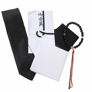葬祭 セット ブラックフォーマル 数珠 香典袋 黒ネクタイ 靴下 白ハンカチ 5点セット 男性 葬式 通夜 弔問 礼装 フォーマル メンズの画像