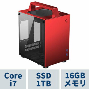 コンパクトPC / TS-I7700MT8R （RED） / i7-11700(8コア16スレッド) / 1TB SSD(M.2 NVMe) / 無線LAN(802.11ax) + BT5.2 対応 / Windows10 HOMEの画像