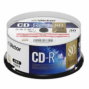 ビクター(Victor) 音楽用 CD-R AR80FP30SJ1 (48倍速/30枚) ホワイトの画像